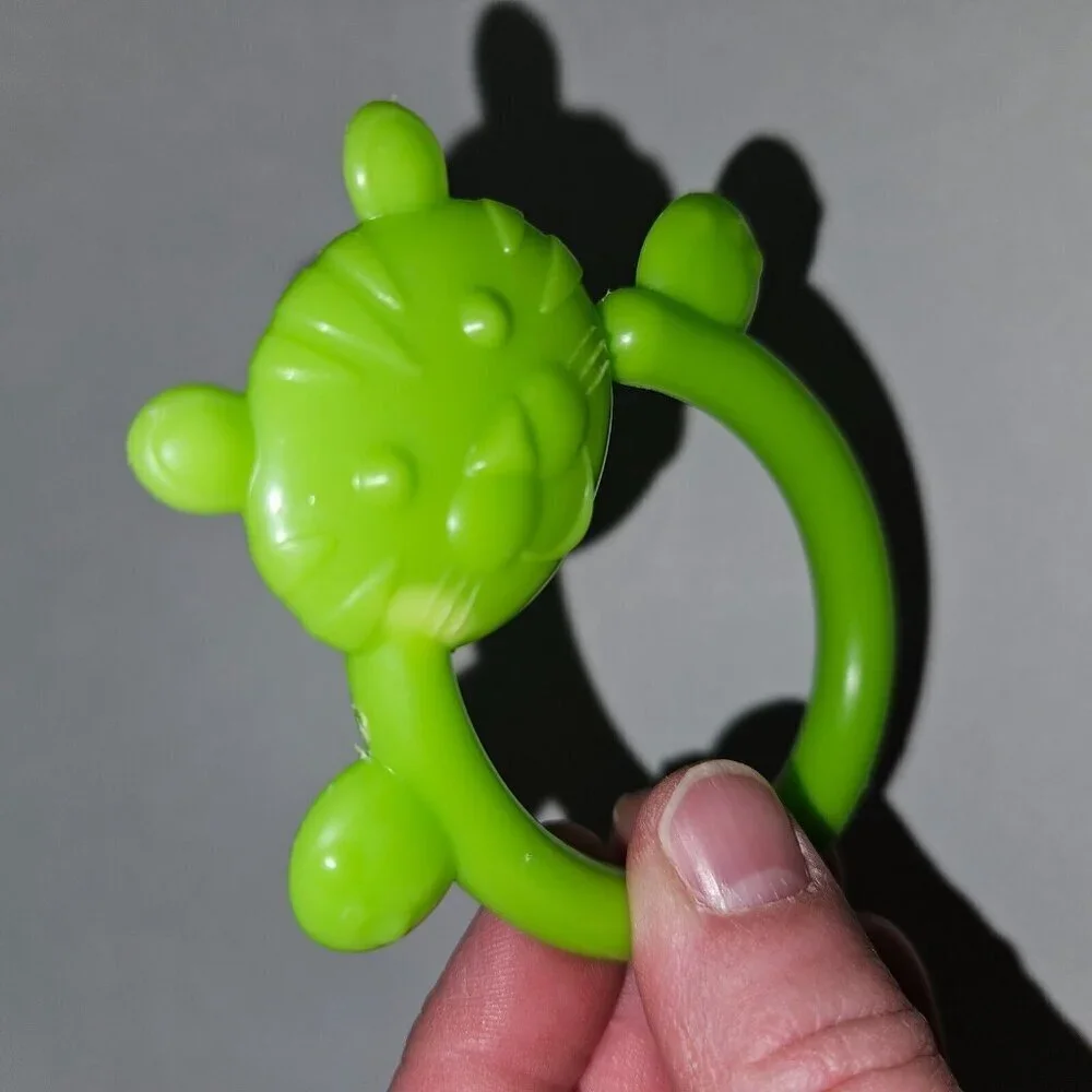5 Baby Toy Links Lot Loop Hook Ring Blue Green Purple Animals abcdefghijkl